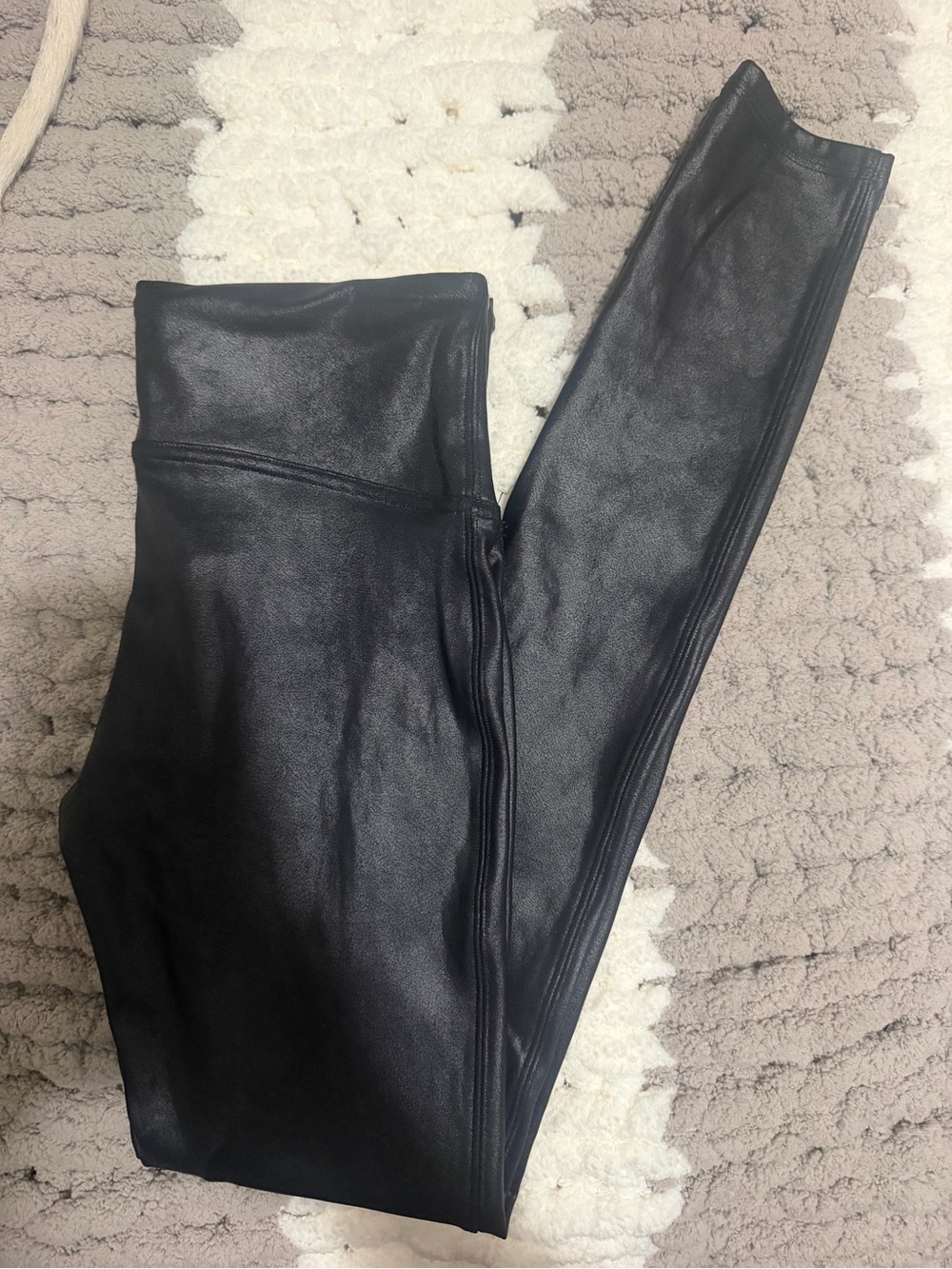 SPANX faux leather leggings size small - Picture 2 of 4